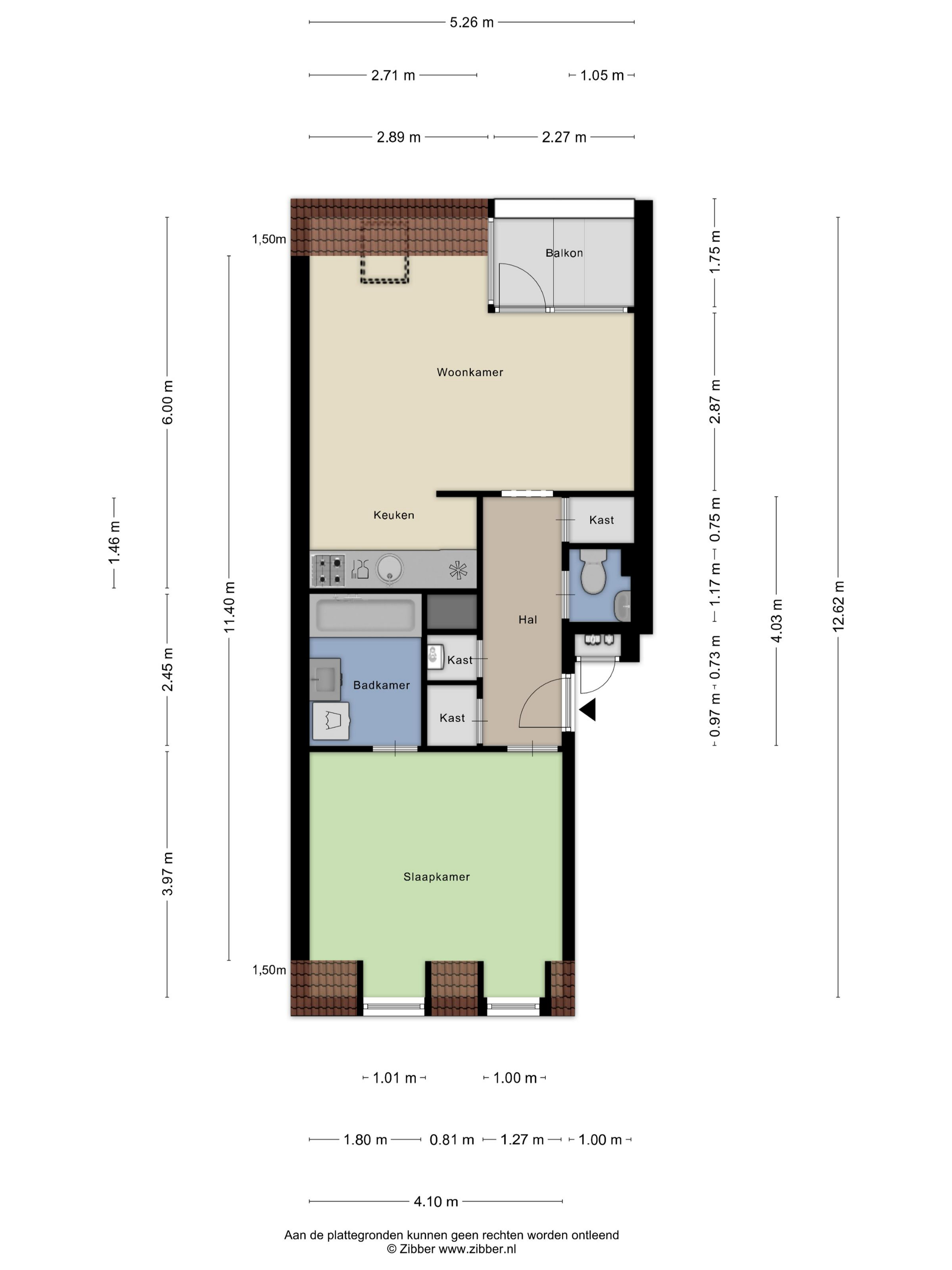 Floor plan 1 of Willemstraat 53