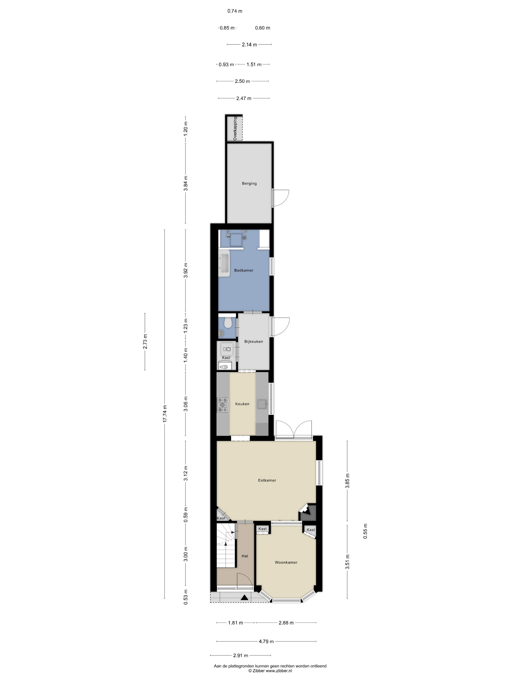 Plattegrond 1 van Patrimoniumlaan 59