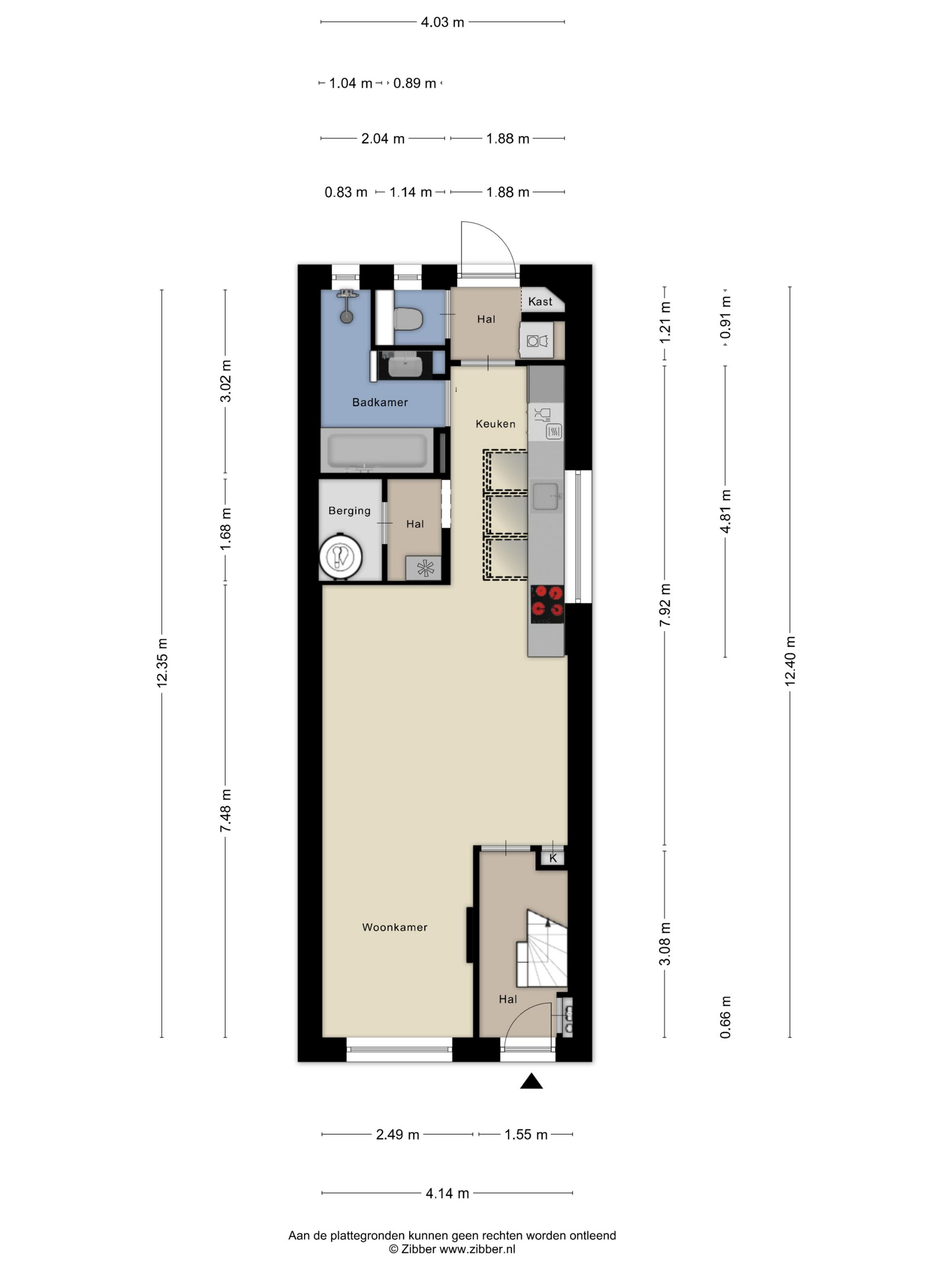 Plattegrond 1 van Boslaan 117