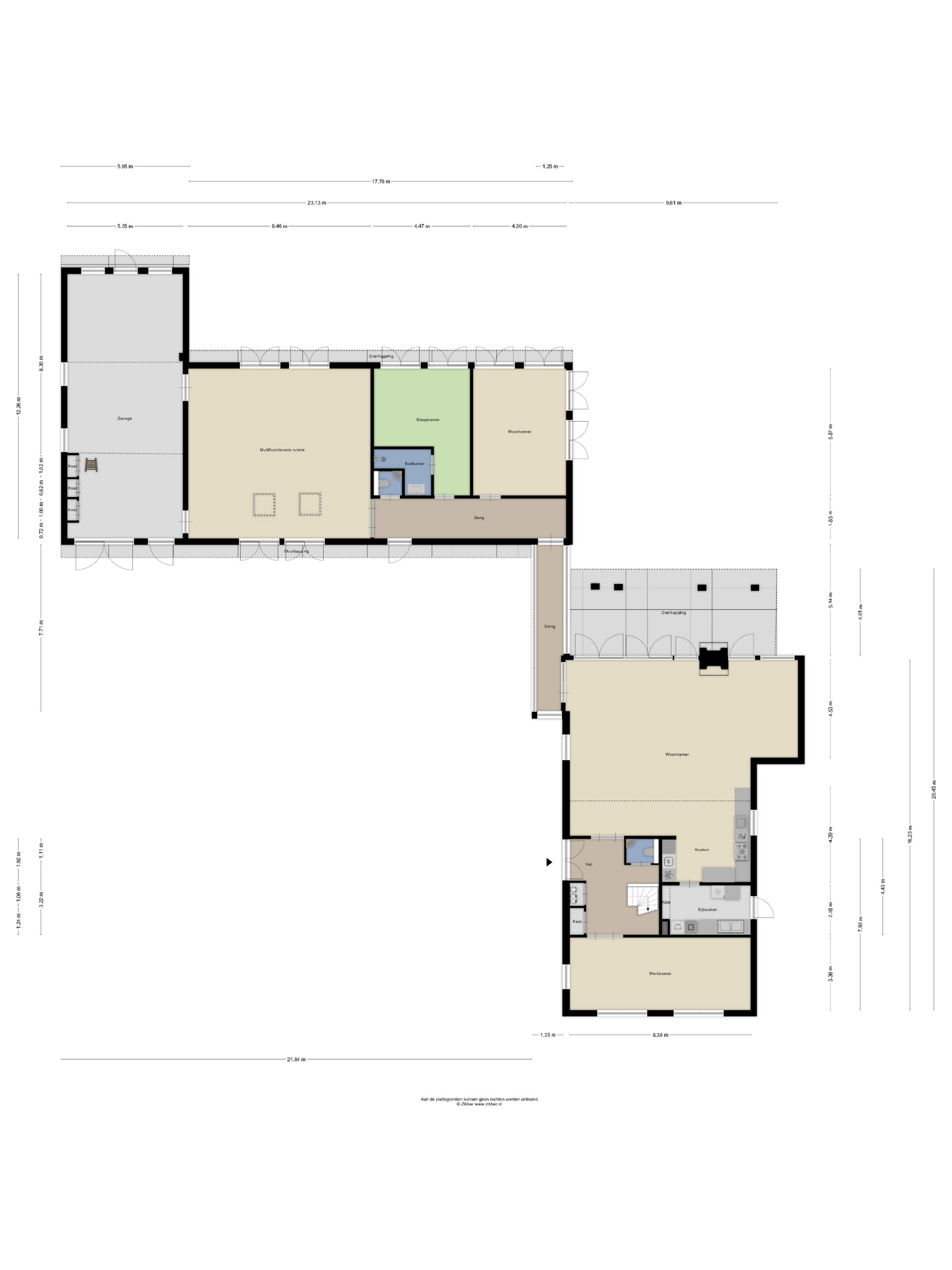 Plattegrond 1 van Simon van Capelweg 36