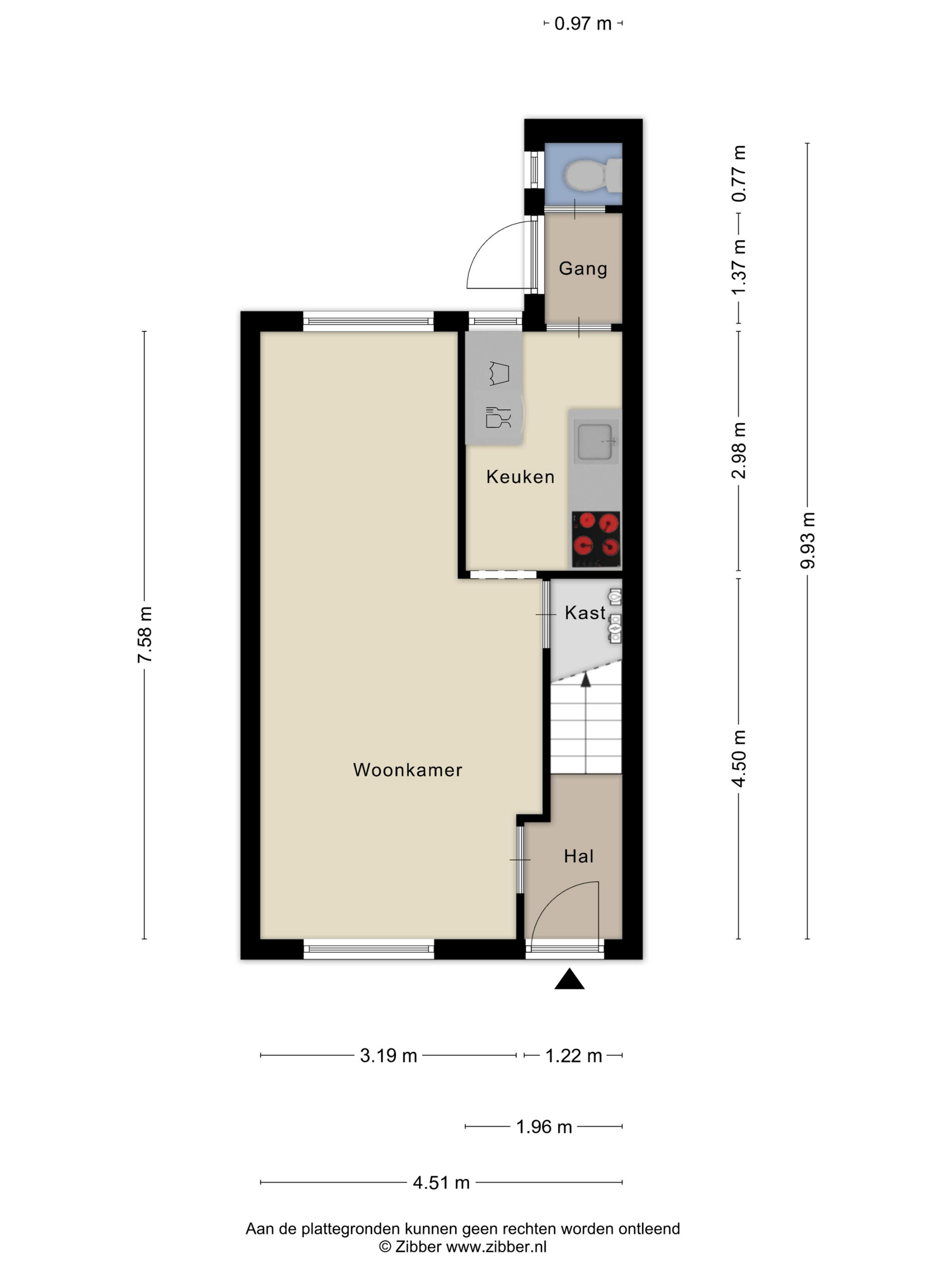 Plattegrond 1 van Samuel de Langestraat 5