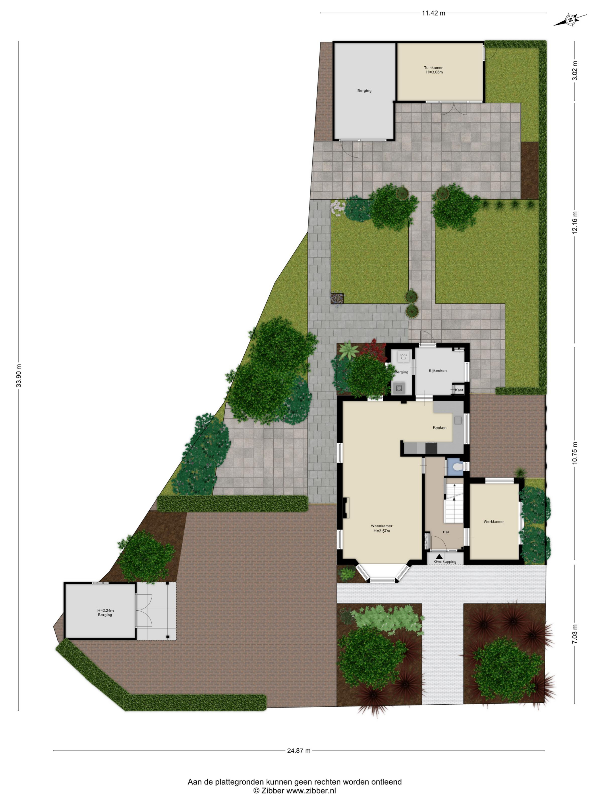 Plattegrond 1 van Blaaksedijk Oost 57