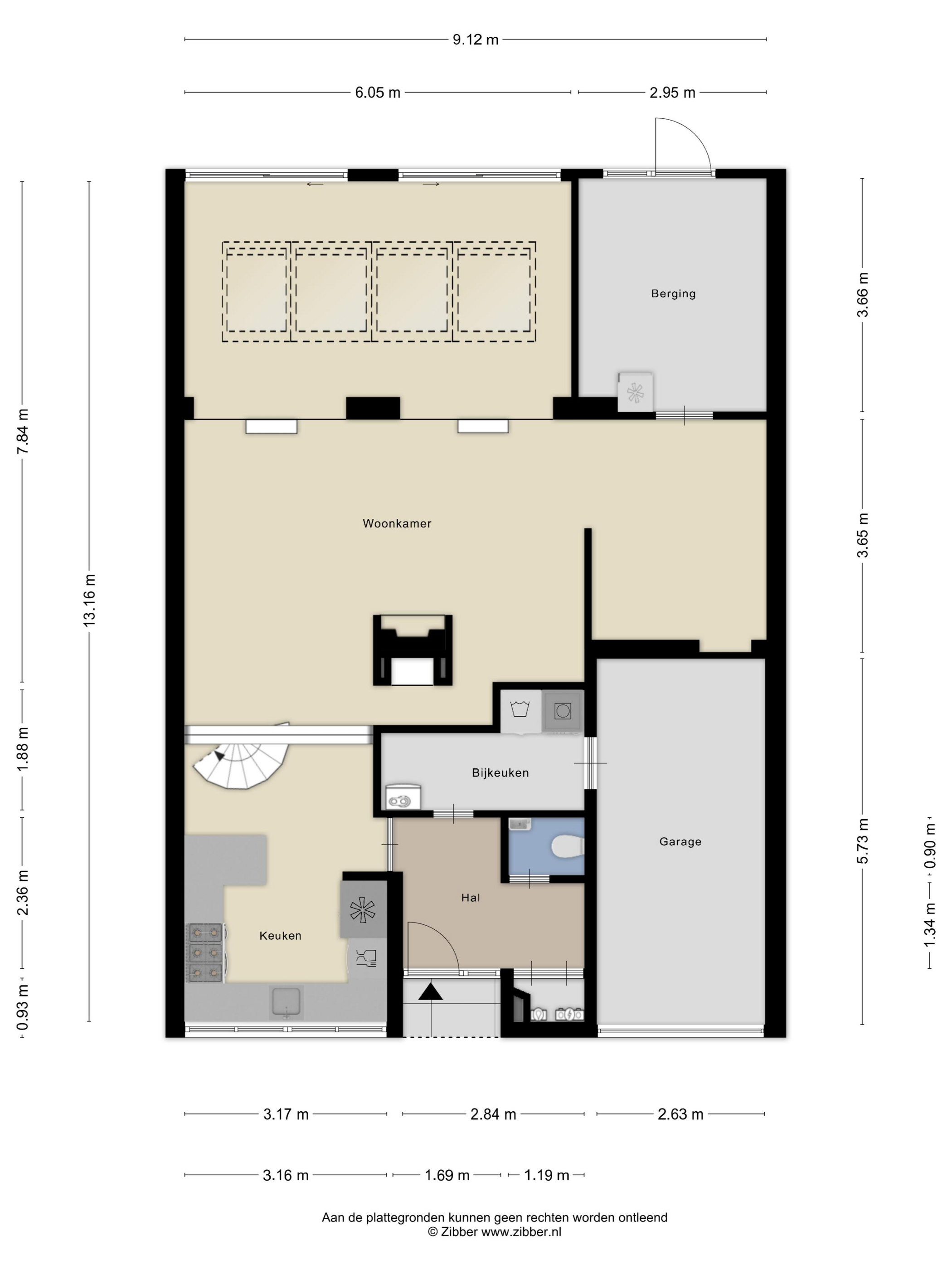 Plattegrond 1 van Koningin Wilhelminastraat 84