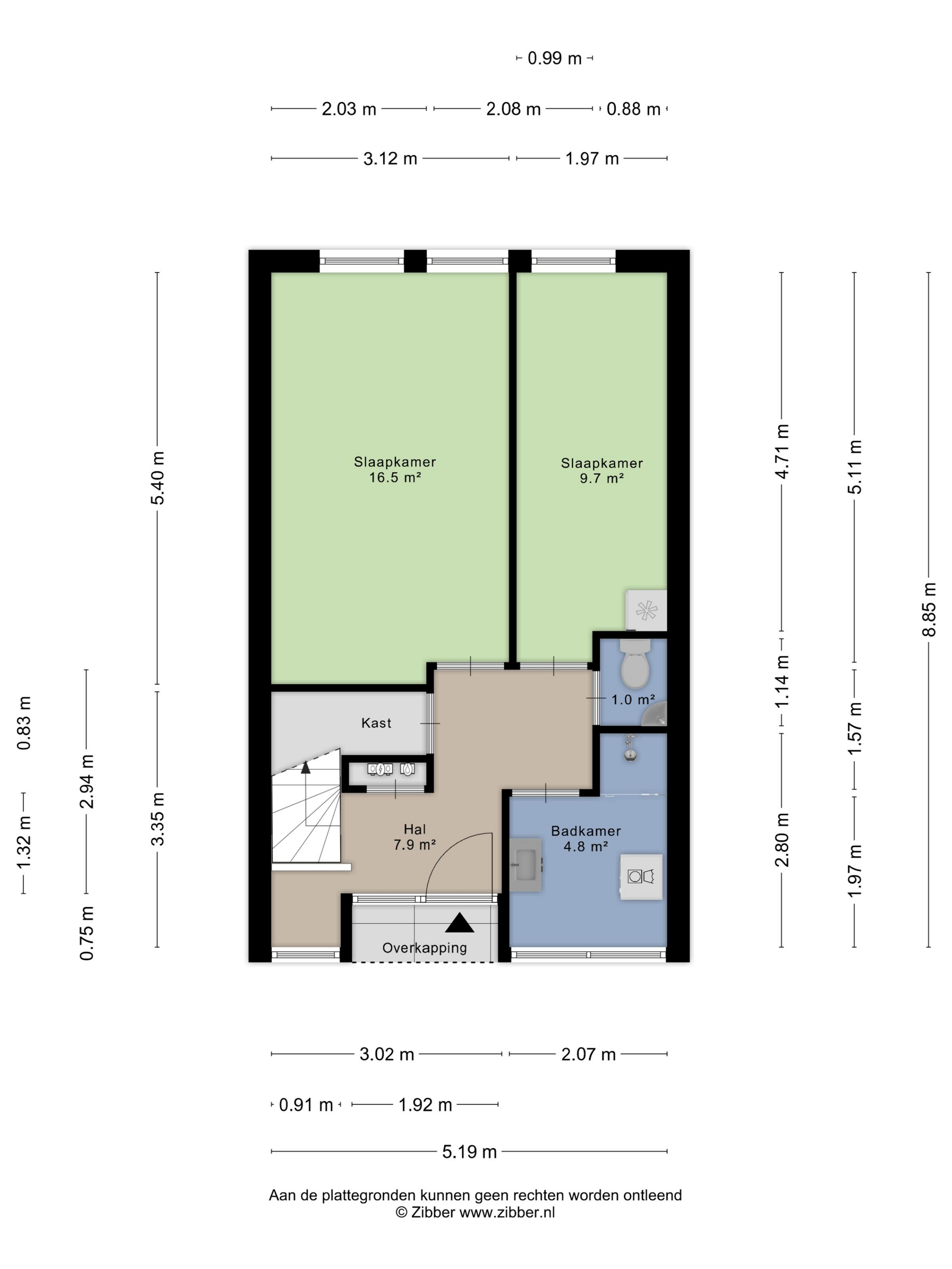 Plattegrond 1 van Vierwiekenplein 6