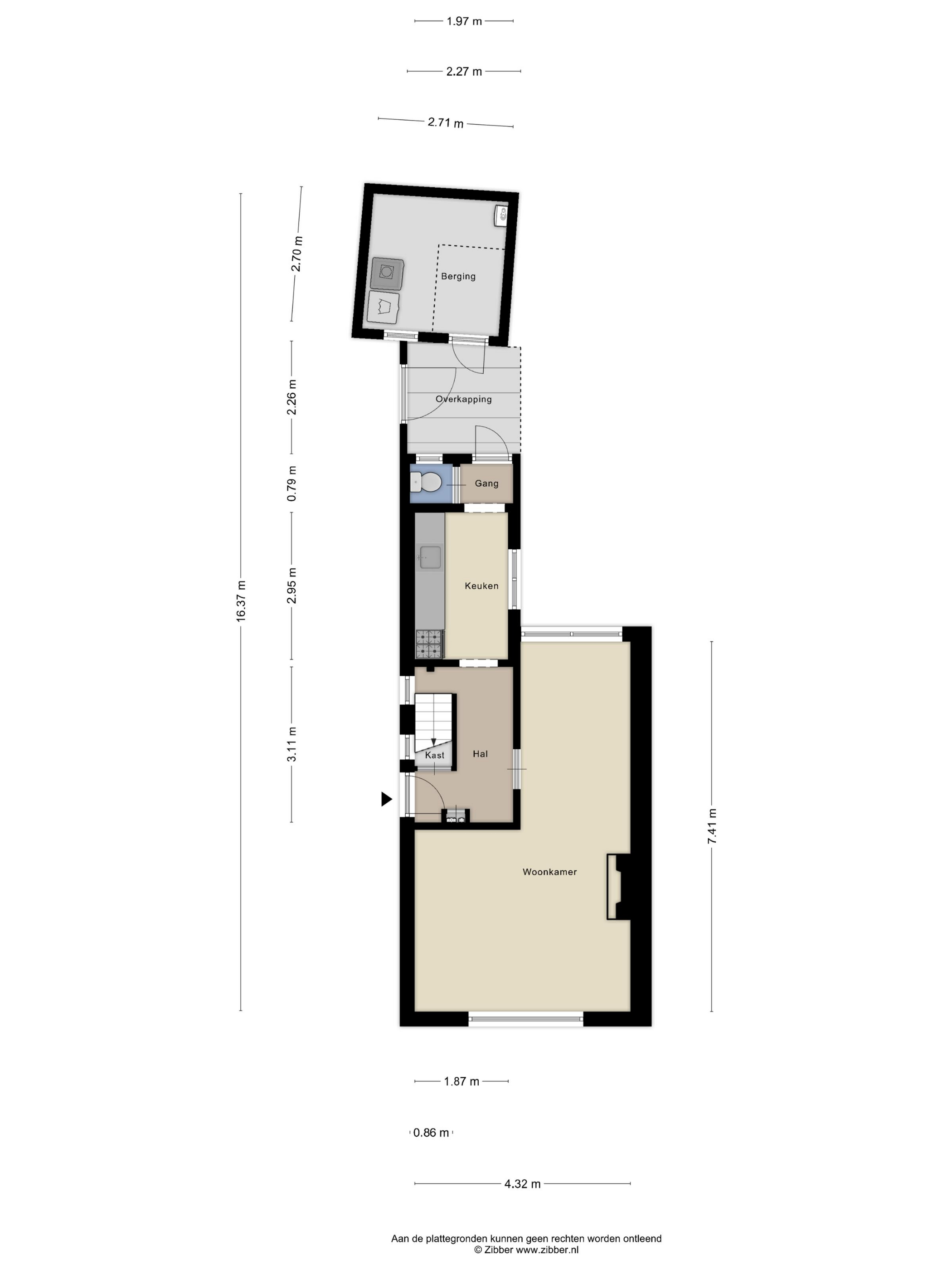 Plattegrond 1 van Dijkstraat 139