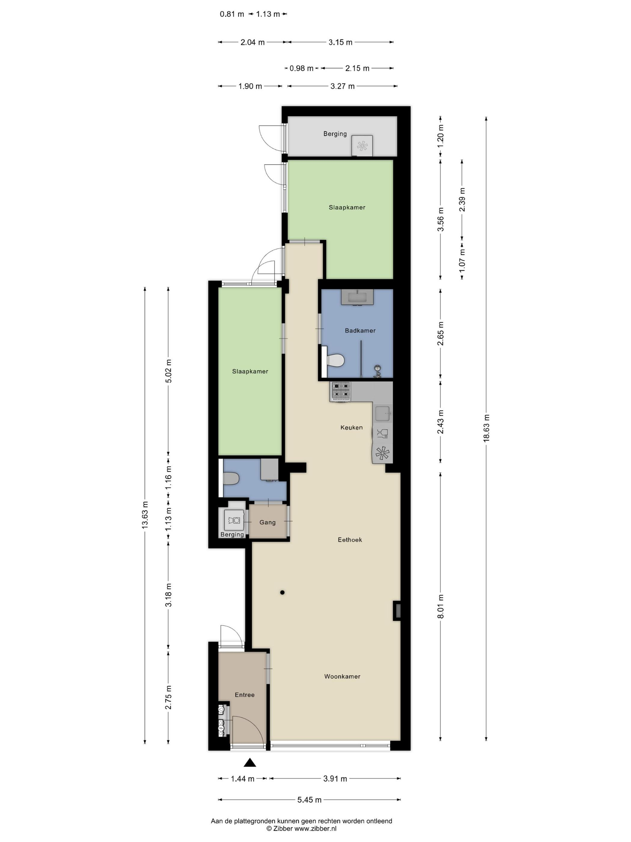Plattegrond 1 van Roostenlaan 140