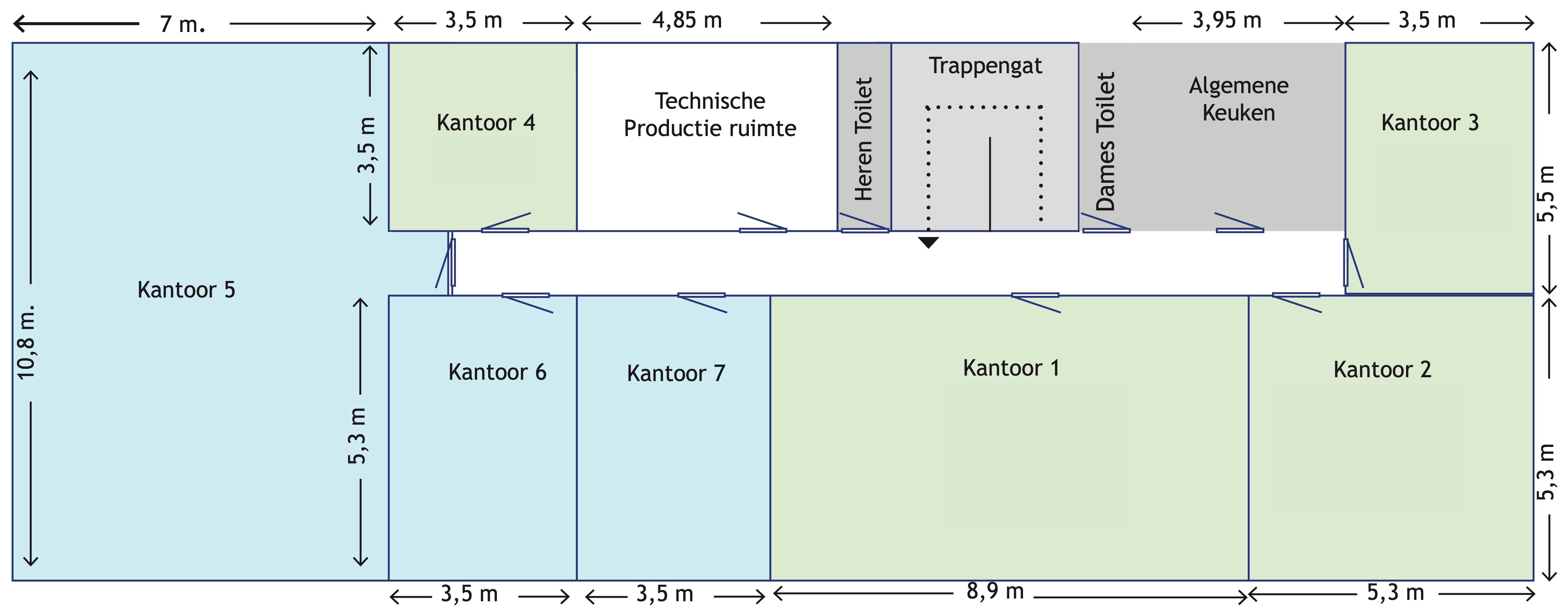 Plattegrond 1 van Mangaanstraat 25