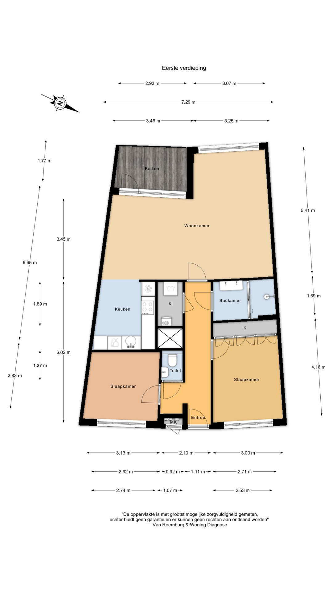 Plattegrond 1 van Marie Heinekenplein 109