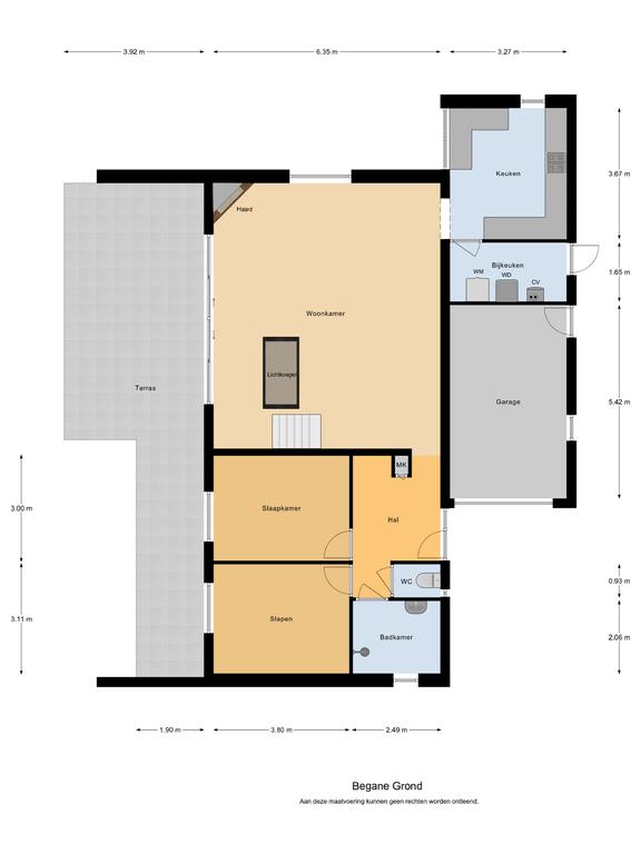 Plattegrond 1 van Valkenlaan 10