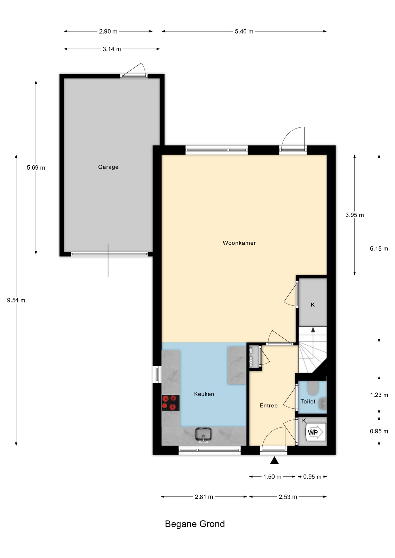 Plattegrond 1 van Sportlaan 15