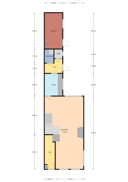 Plattegrond 1 van Koepoortsweg 63