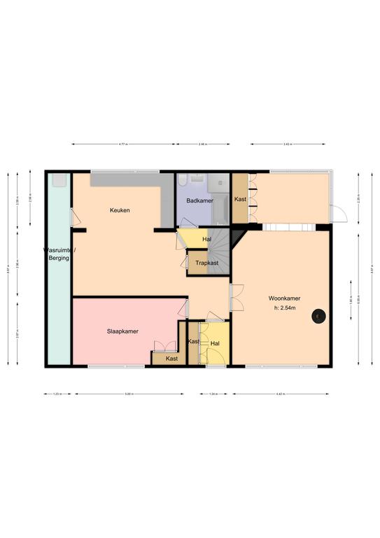 Plattegrond 1 van Pingjumerstraat 25