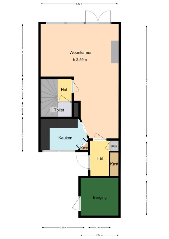 Plattegrond 1 van Duizendroed 60