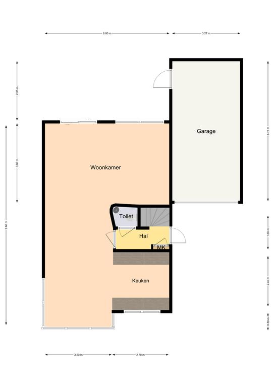 Plattegrond 1 van Melkbon 3