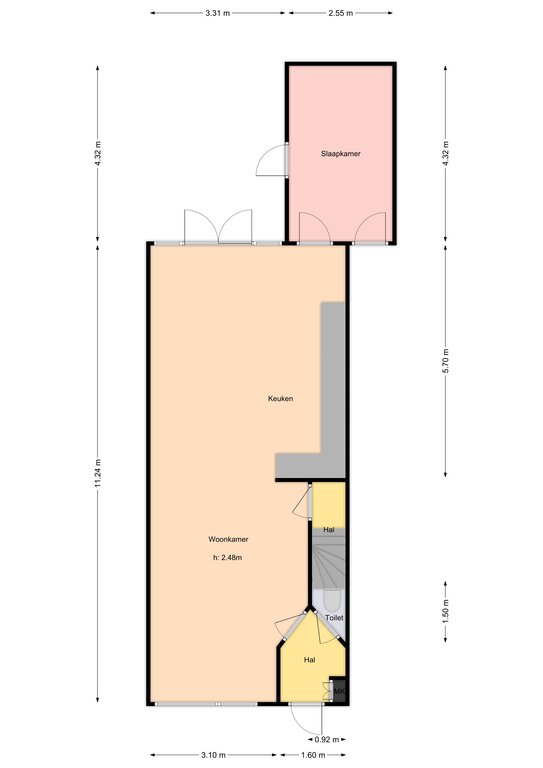 Plattegrond 1 van Sebastiaan Centenweg 79