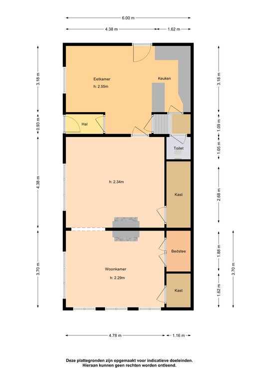 Plattegrond 1 van Burgwal 1