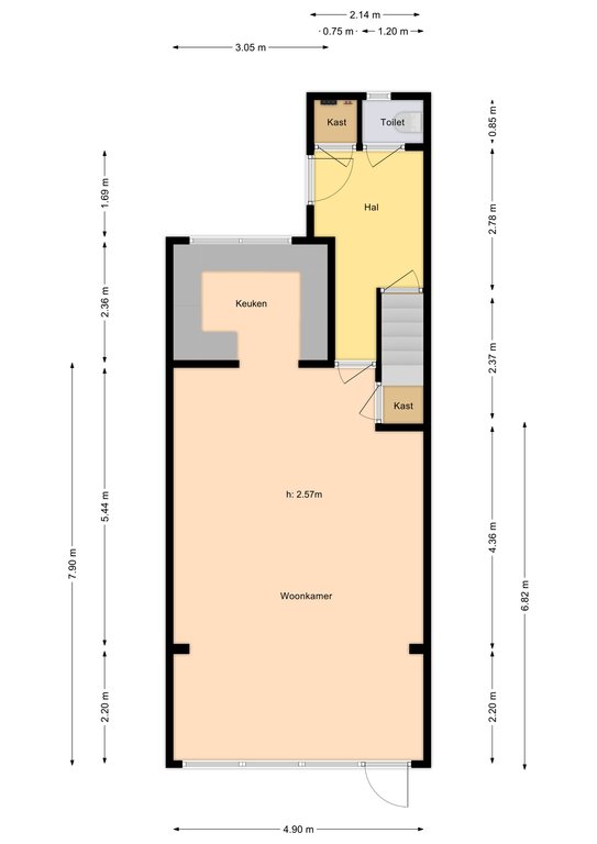 Plattegrond 1 van Middenstuk 13