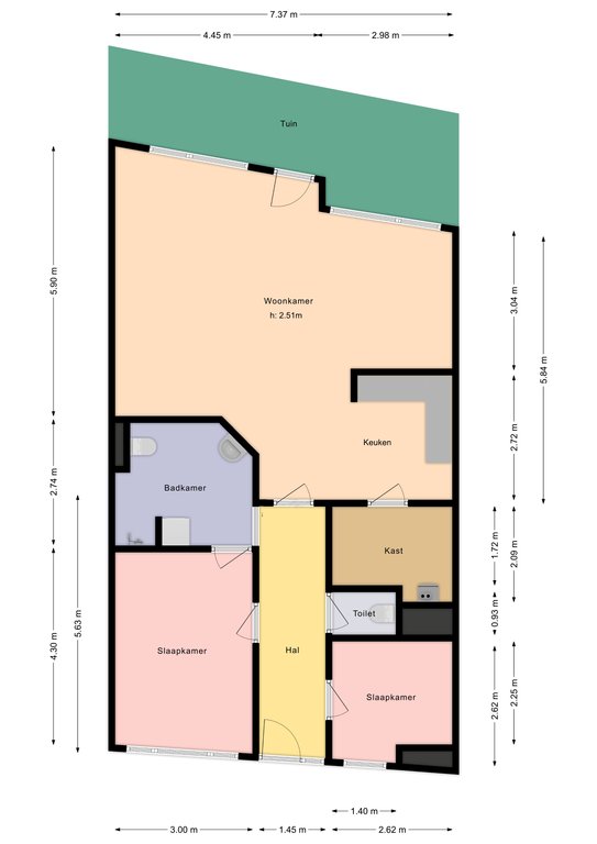 Plattegrond 1 van Noorderpoort 3