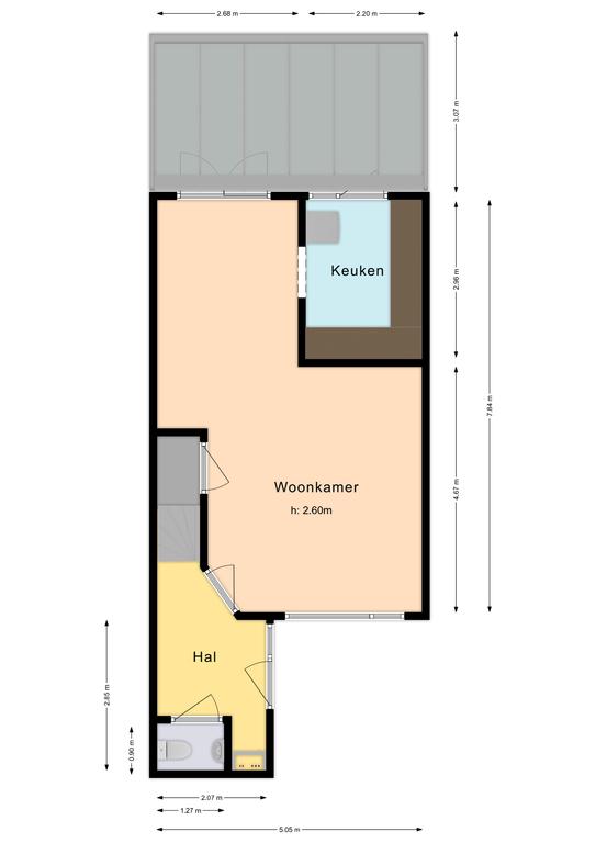 Plattegrond 1 van Havikshoek 13