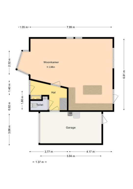 Plattegrond 1 van Stullenbaan 26