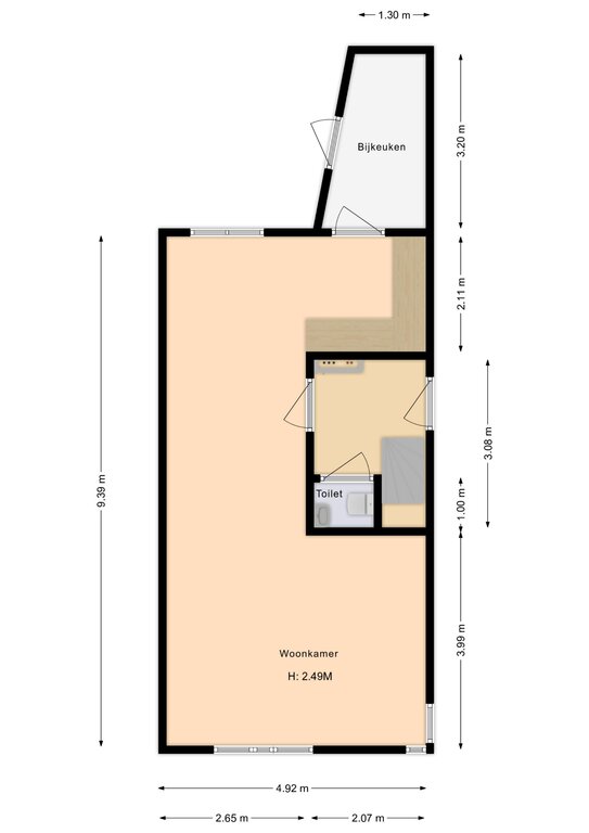 Plattegrond 1 van Klamptweid 7
