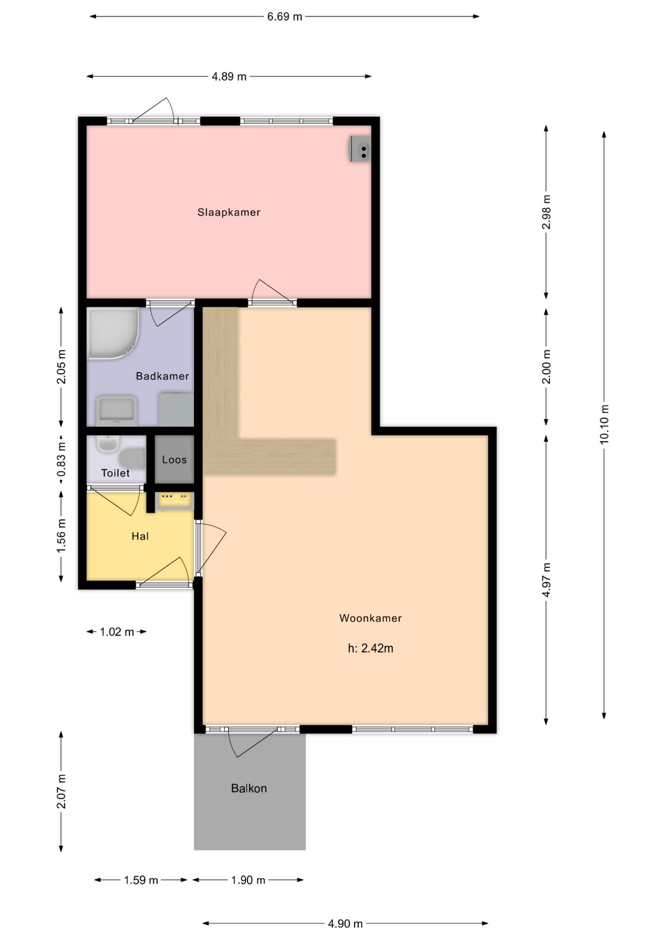 Plattegrond 1 van Steker 9