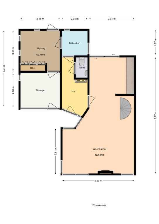 Plattegrond 1 van Melkbon 25