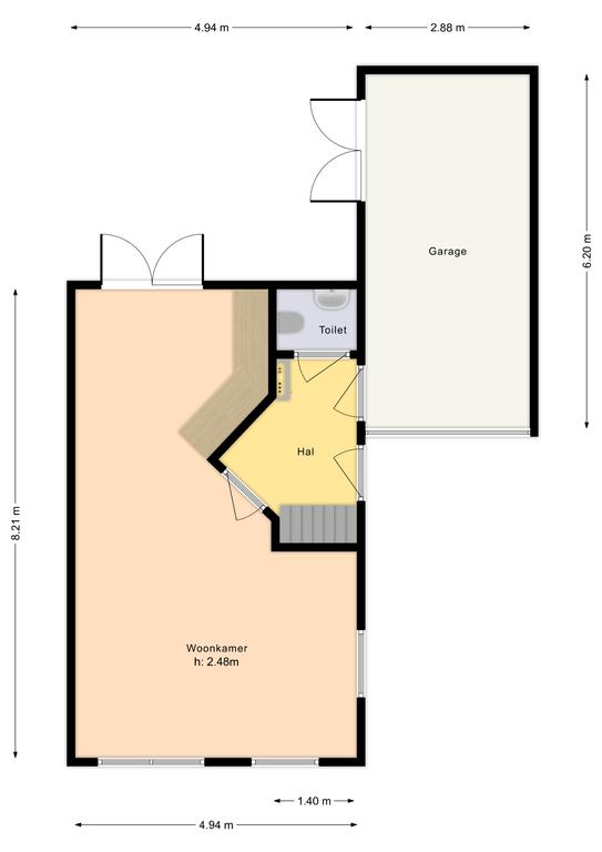 Plattegrond 1 van Waterleuning 2