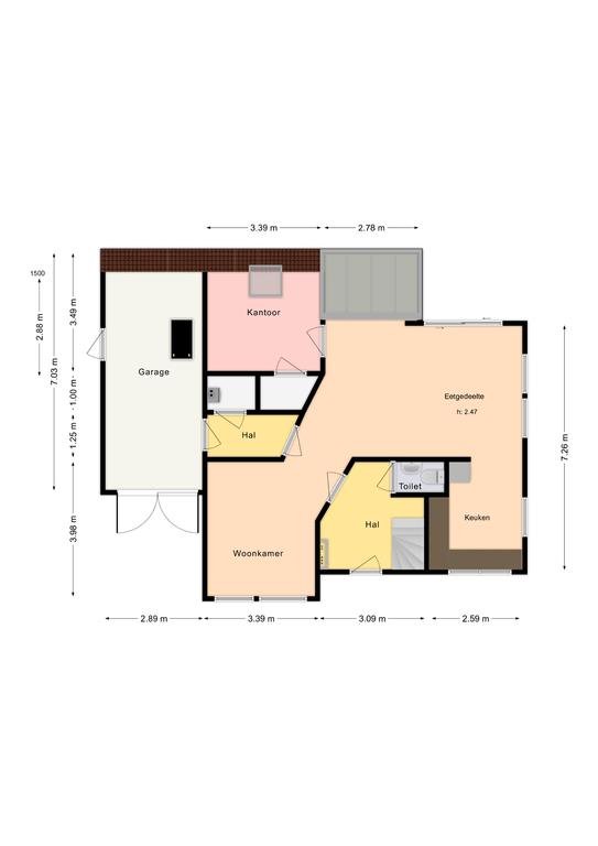 Plattegrond 1 van Melkbon 37