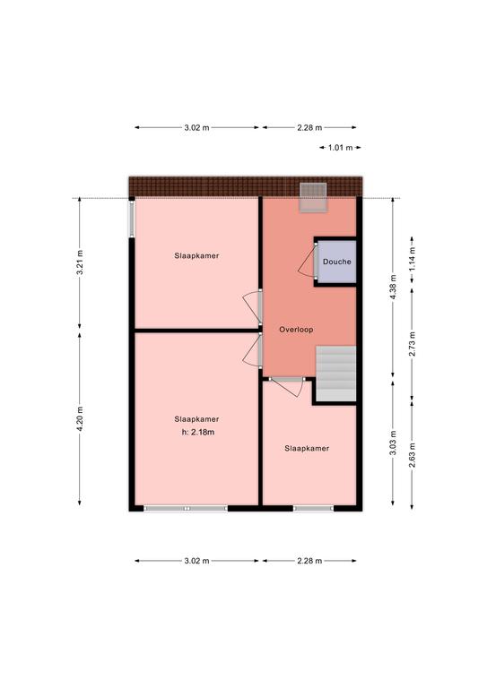 Plattegrond 1 van Davidstraat 12