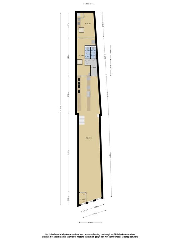 Plattegrond 1 van Westerstraat 98