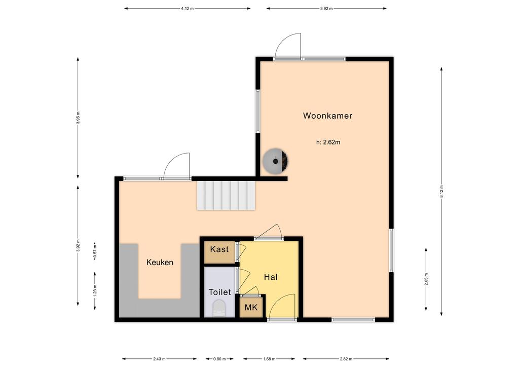 Plattegrond 1 van Kwartellaan 10