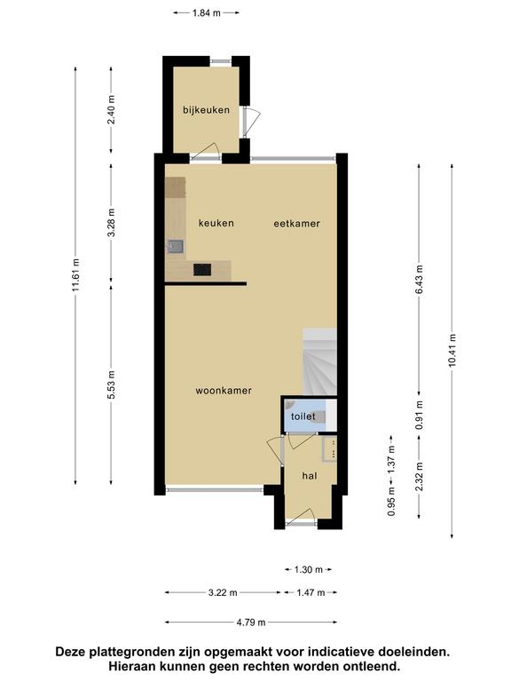Plattegrond 1 van Beukenlaan 163