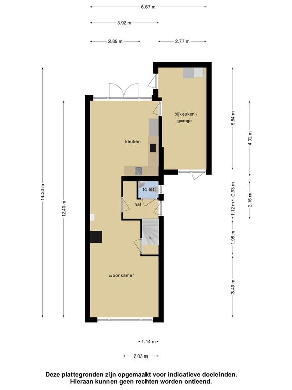 Plattegrond 1 van De Akker 3