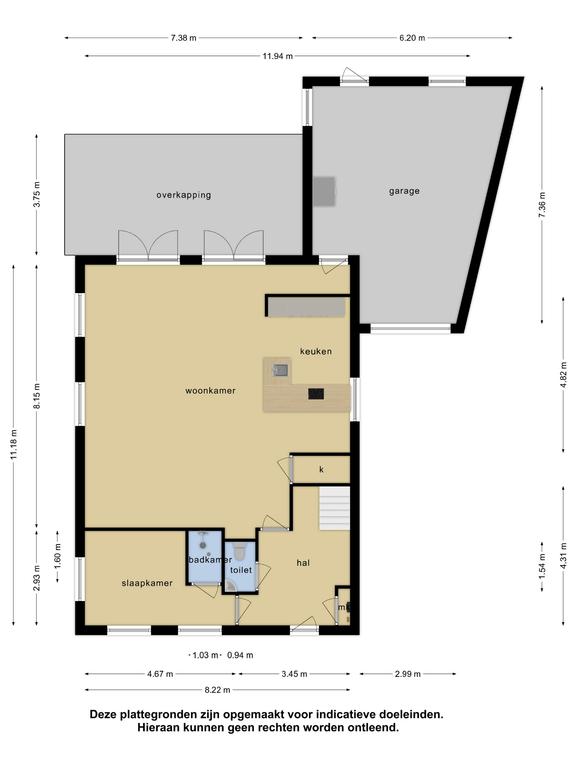 Plattegrond 1 van Tuindershof 17