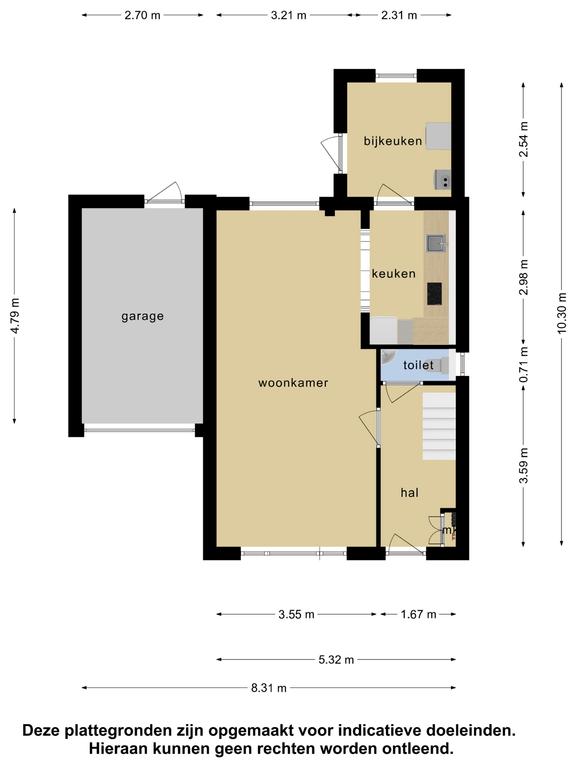 Plattegrond 1 van Westeinde 99