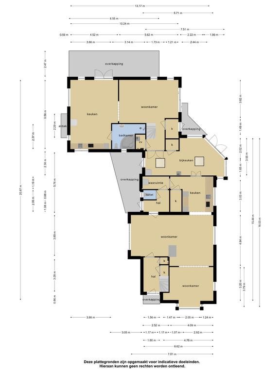 Plattegrond 1 van Dorpsweg 10