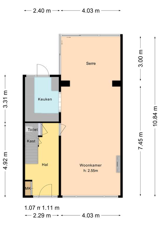 Plattegrond 1 van Molenweg 77