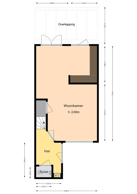 Plattegrond 1 van Havikshoek 13