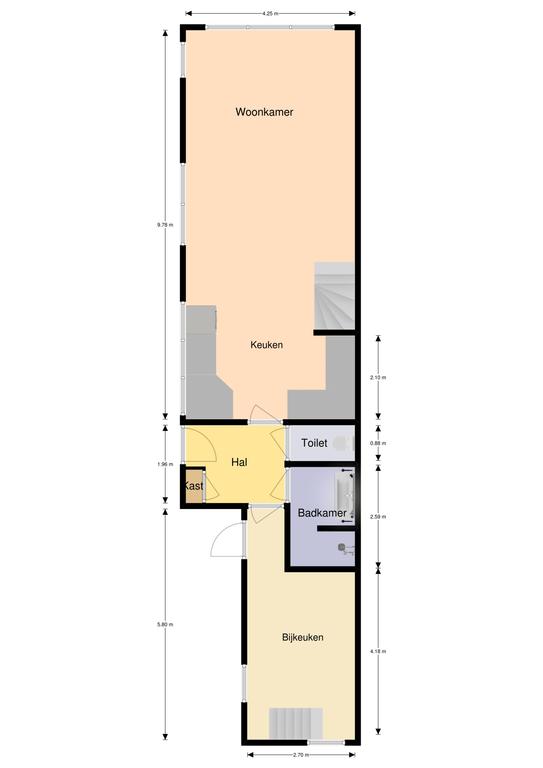 Plattegrond 1 van Pieter Janszoon Jongstraat 17