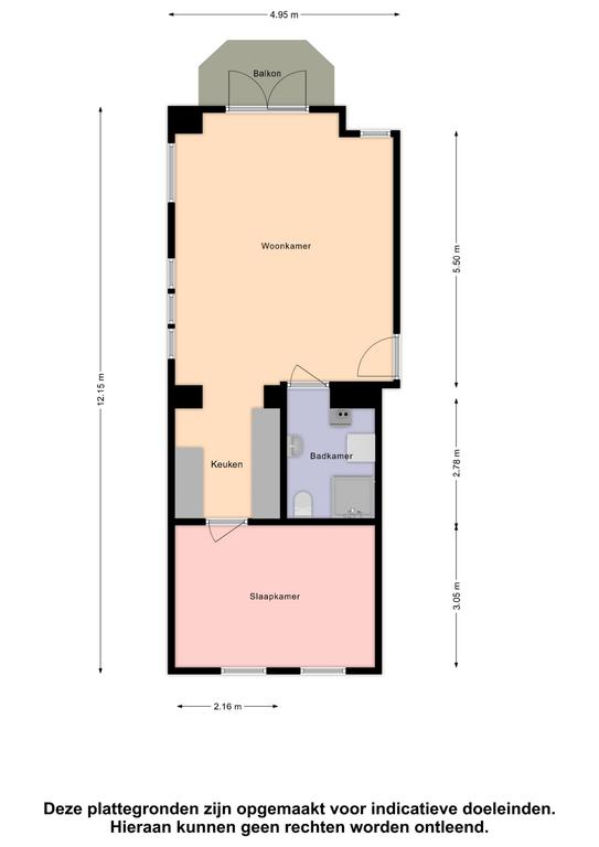 Plattegrond 1 van Zesstedenweg 205c