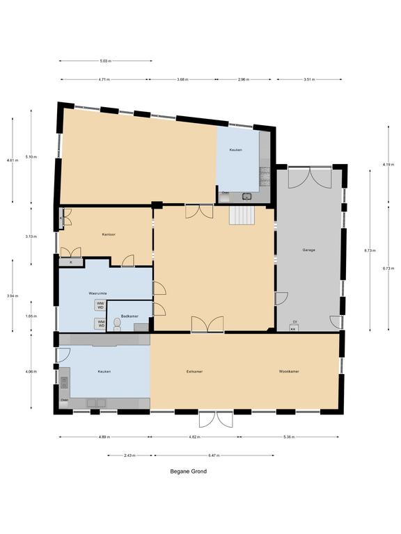Plattegrond 1 van Zuideinde 53