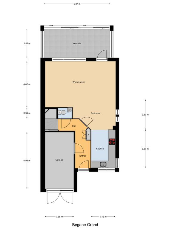 Plattegrond 1 van Capellesloot 35