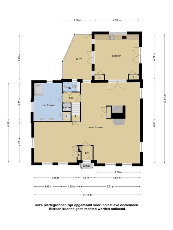 Plattegrond 1 van Westerstraat 12