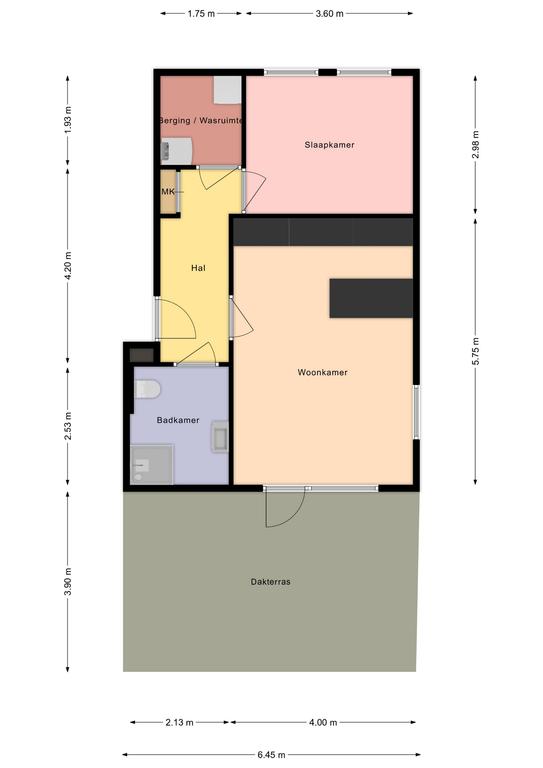 Plattegrond 1 van De Vriendschap 1P