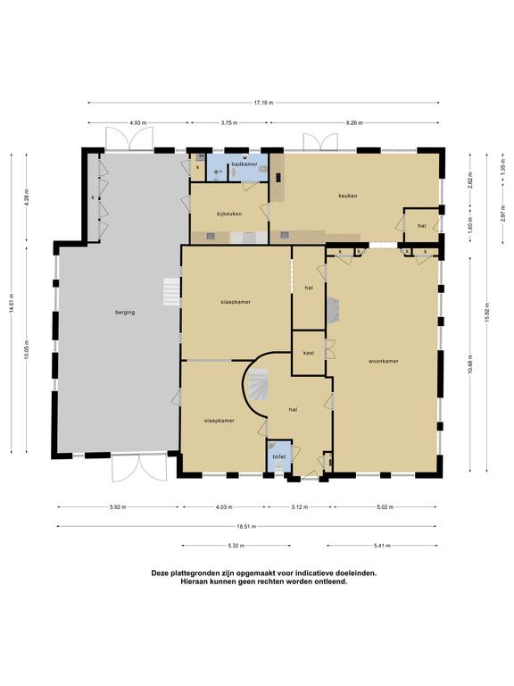 Plattegrond 1 van Dorpsstraat 120