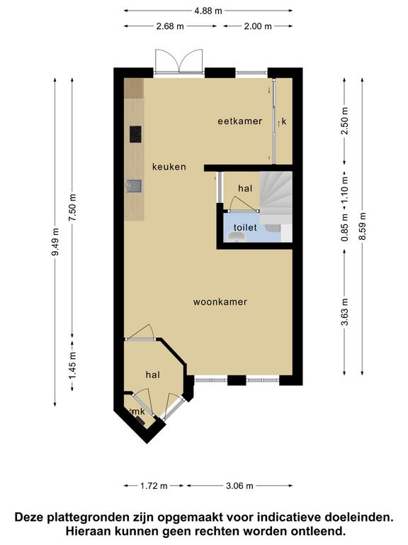 Plattegrond 1 van Toereppel 40