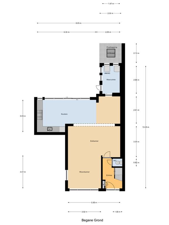 Plattegrond 1 van Lindelaan 1