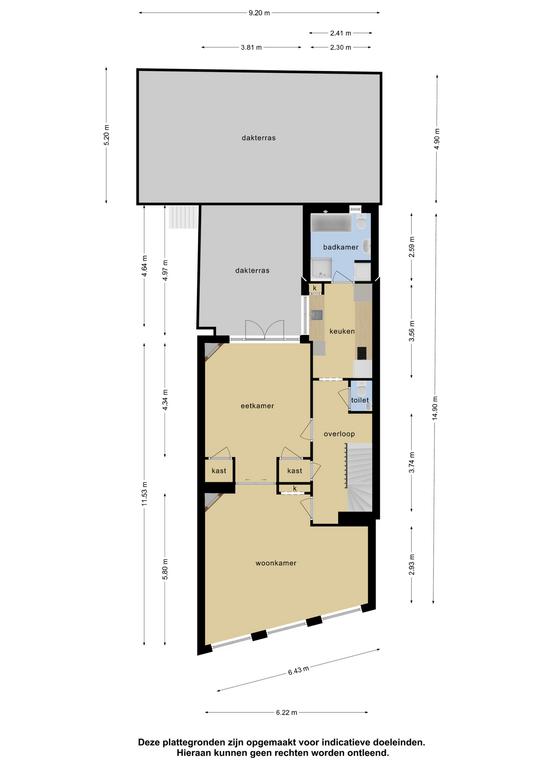 Plattegrond 1 van Westerstraat 106
