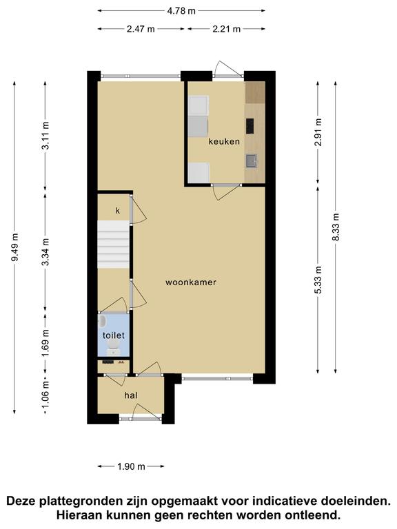 Plattegrond 1 van Waterkers 24